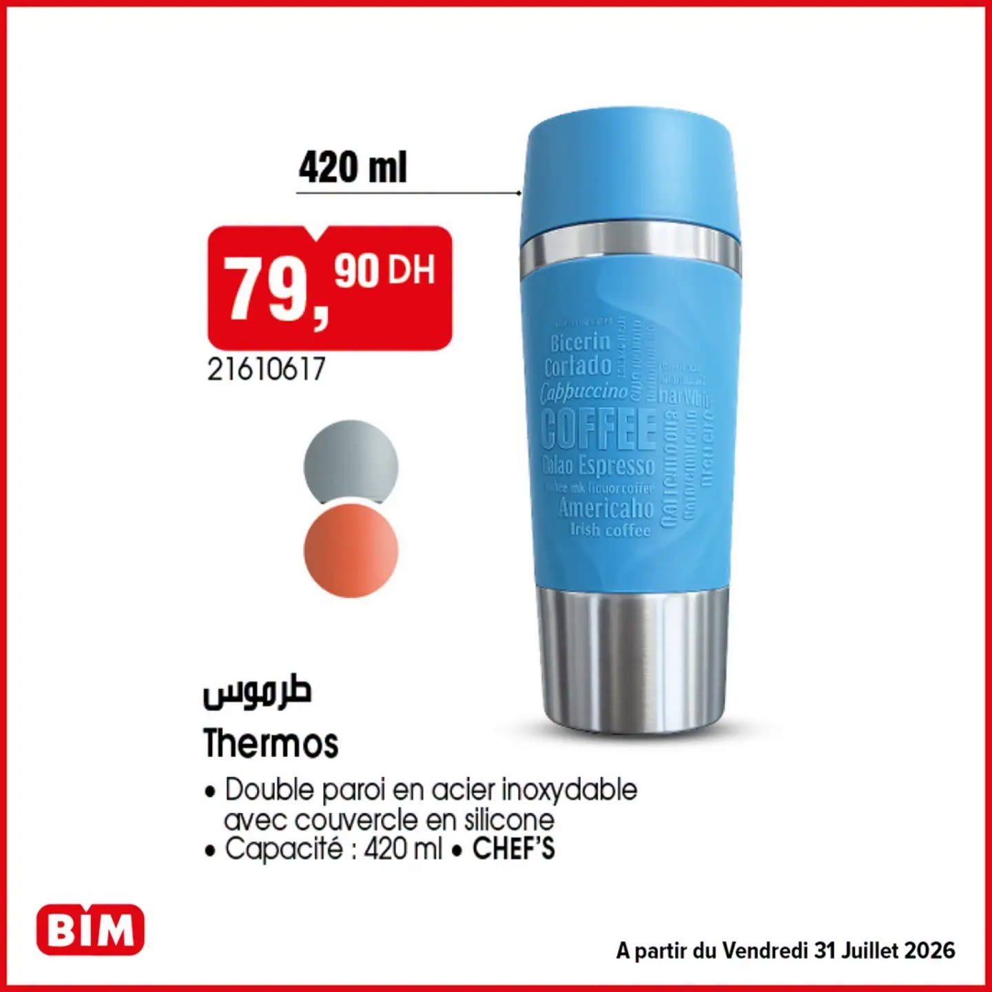 Thermos inox CHEF'S 420 ml BIM
