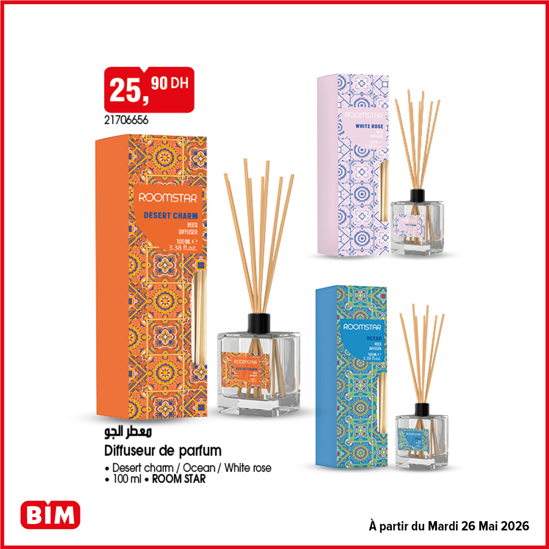 Diffuseur de parfum Room Star 100ml BIM — 25,90 DH
