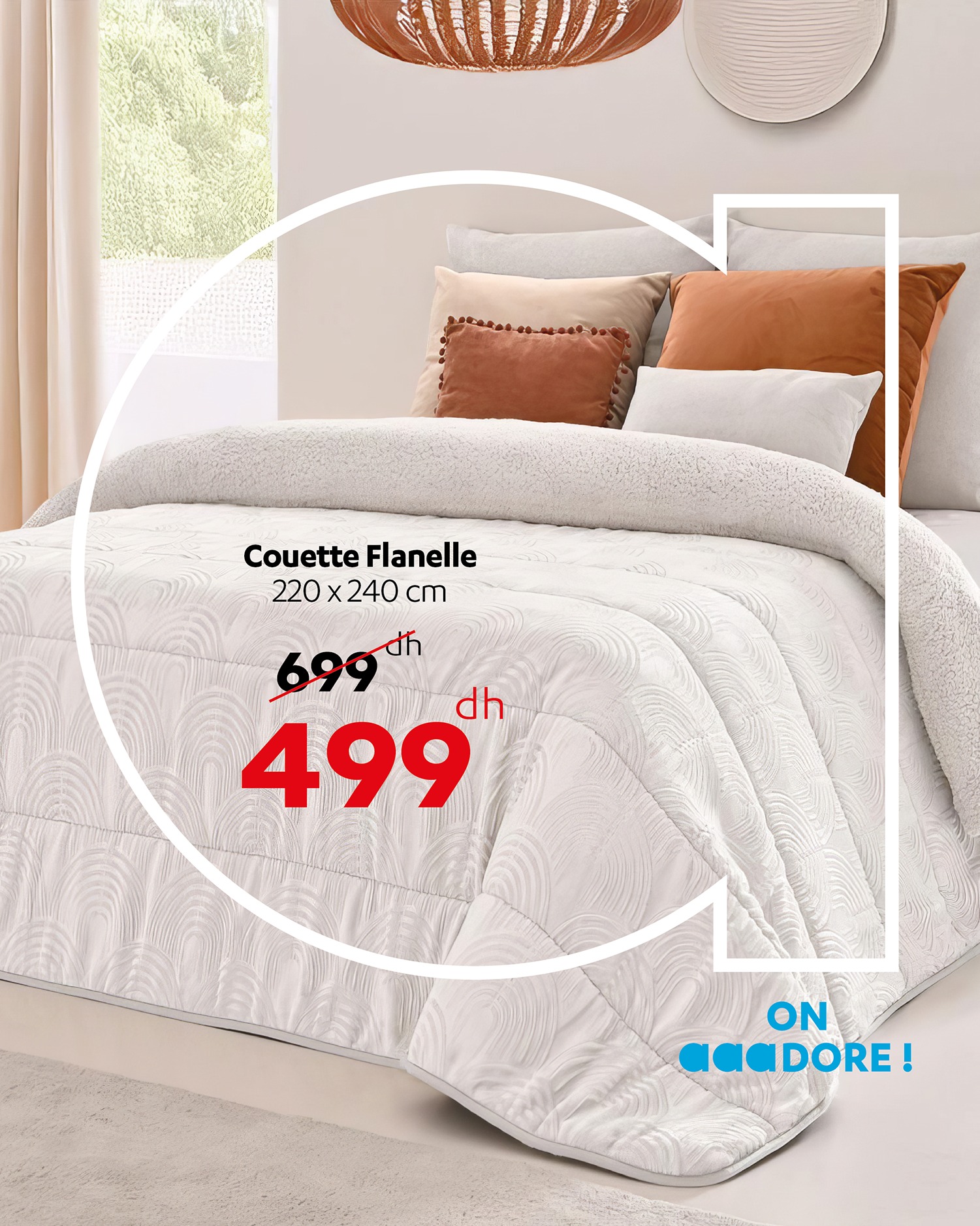 Couette Flanelle 220 x 240 cm