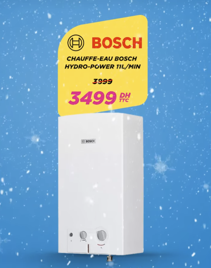 CHAUFFE-EAU BOSCH HYDRO-POWER 11L/MIN